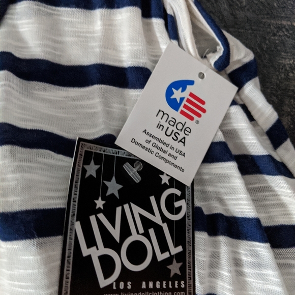 NWT Living Doll Striped Tank - Picture 4 of 4